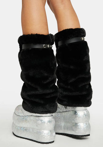 Across The Tundra Fuzzy Leg Warmers