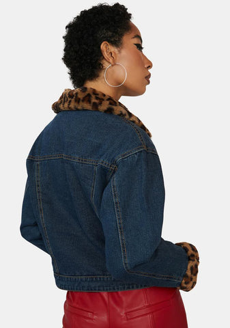 Fierce Cat Denim Jacket
