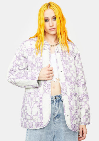 Tiled Liner Reversible Jacket