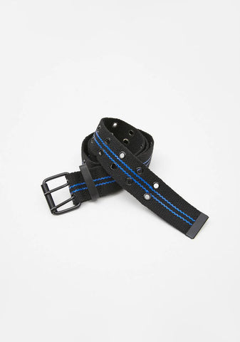 Royal Ride Fast Striped Canvas Belt