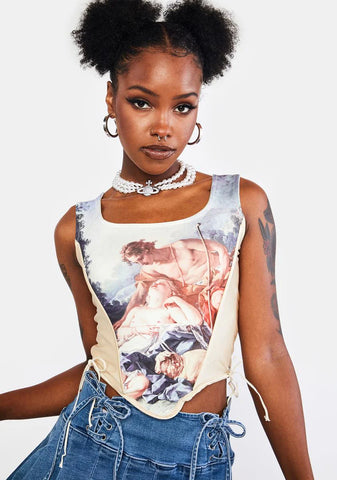 Renaissance Corset Crop Top