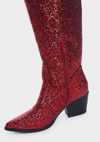 Red Venicee Cowboy Boots
