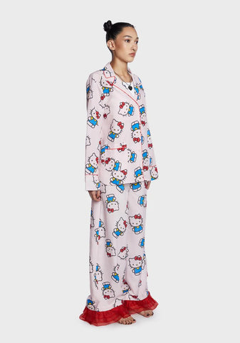 Hello Kitty Organza Trim Shirt And Trouser Set