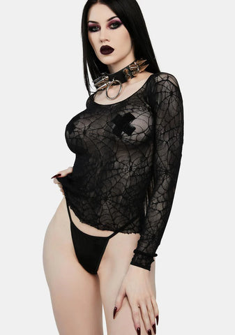 Taking Over Me Mesh Top