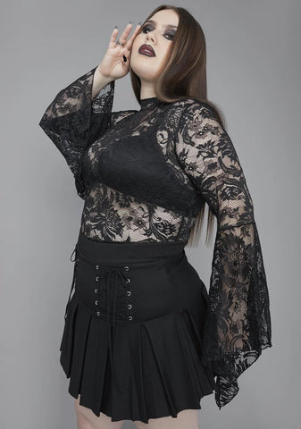 Of Grave Importance Lace Crop Top