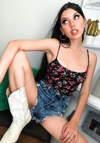 On A New Level Denim Shorts