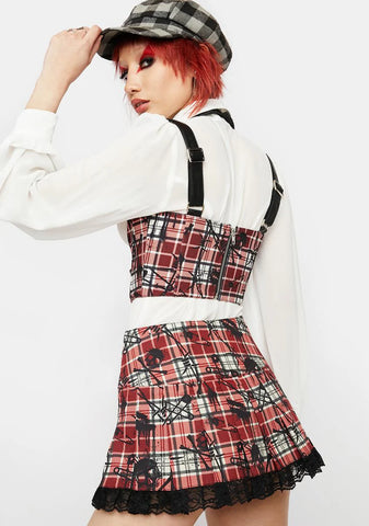 Lust Or Envy Plaid Skirt