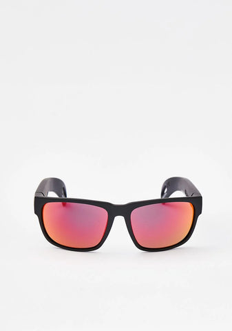 Red Hidden Storage Mirror Lens Sunglasses