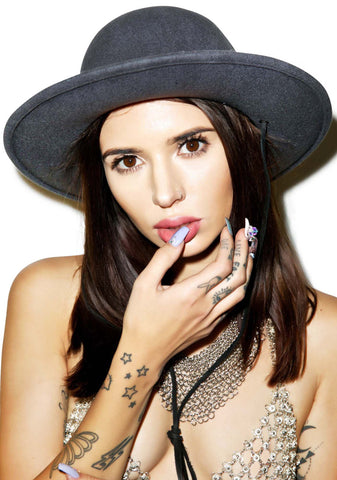 Celine Wool Hat - Black