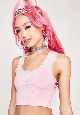 That'z Hot Lace-Up Crop Top