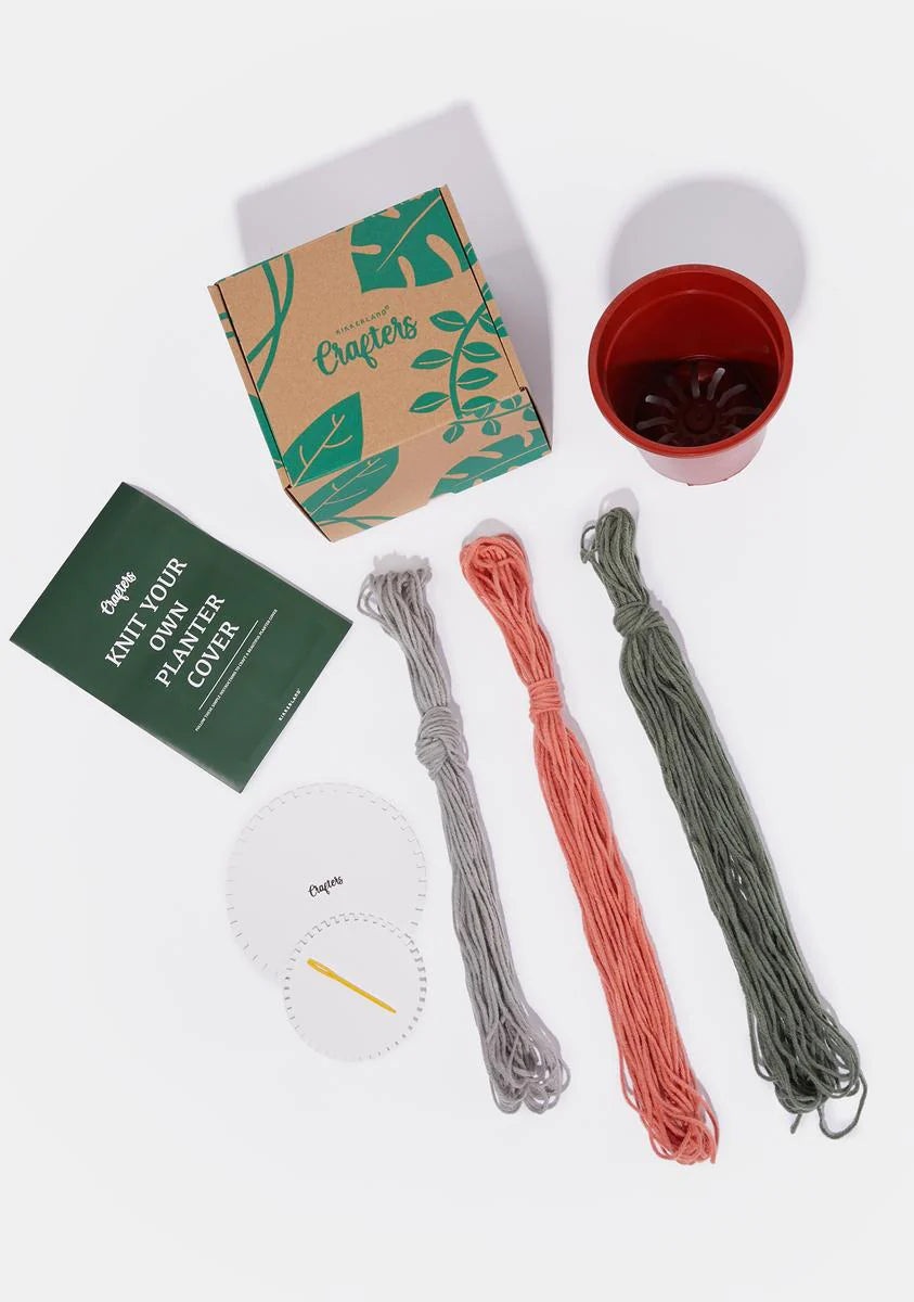 Knit Your Own Planter Cover Kit