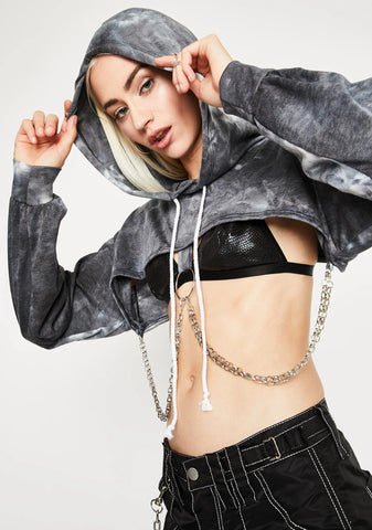 Yank Your Chain Cropped Hoodie