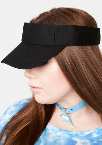 Noir Keep My Number Visor Cap