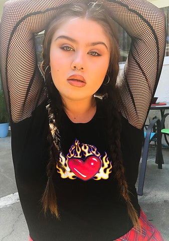 Extra Slow Burn Fishnet Tee