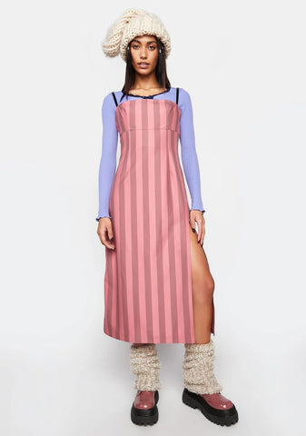 Hello Darling Striped Midi Dress