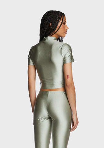 Made For This Crop Top - Silver