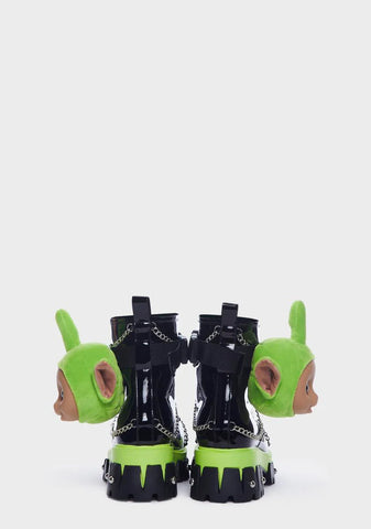 x Teletubby Head Platform Boots