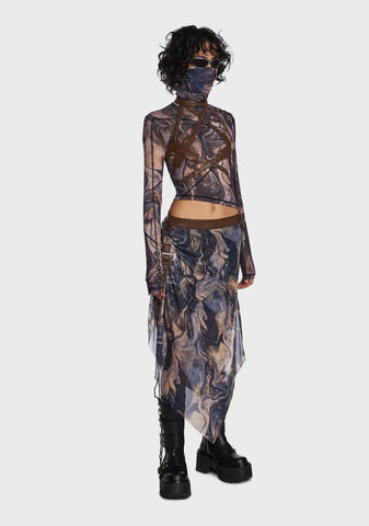 Echo Rockslide Print Top And Harness Set