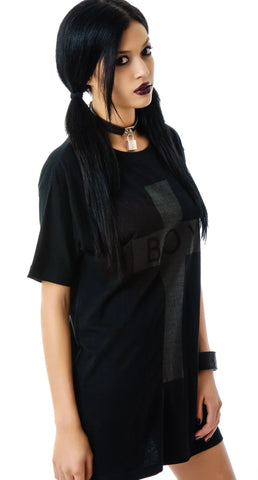 x BOY London Boy Cross Oversized Tee - Gold