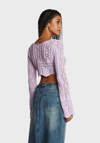 Among The Crowd Crochet Top