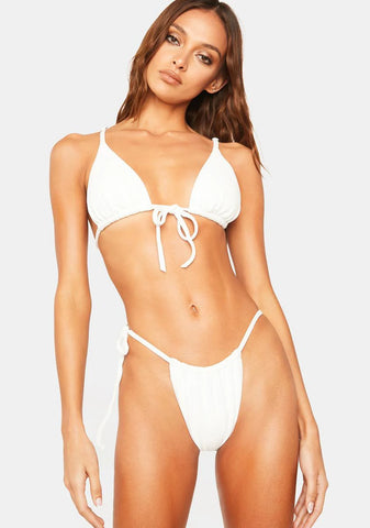 White Infinite Bikini Bottoms