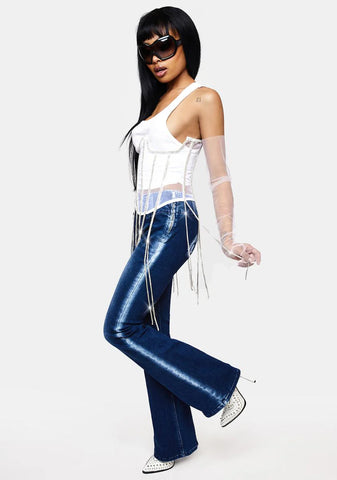 Crystal Drip Underbust Corset