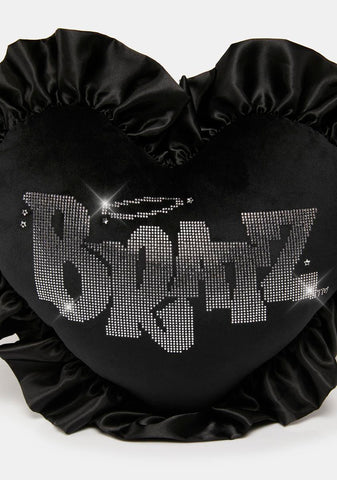 Dark Keep It Glossy Heart Pillow