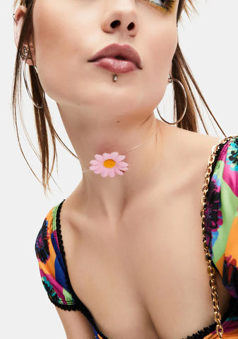 Delicately Blooming Flower Choker