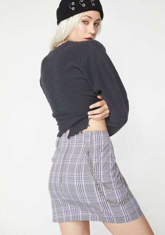 Royal Xxxtra Credit Plaid Skirt