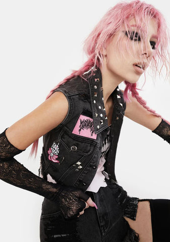 Outta This Town Denim Vest