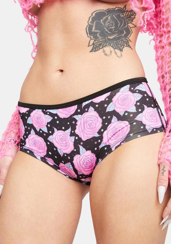 Pink Rose Boyshort Panties