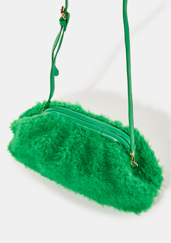 Compatible Green Teddy Clutch Bag
