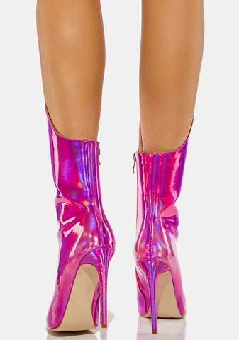 Pink Halo Ankle Boots
