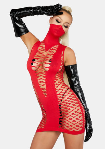 Lover Speak No More Mask Dress