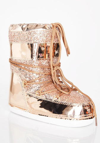 Rose Golden Journey To Mars Boots