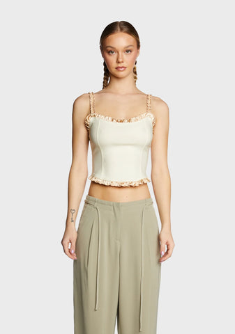 Idalia Corset Top - Cream