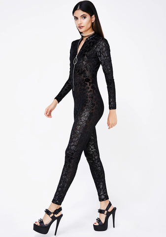 Wild Spotz Burnout Catsuit