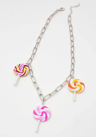 Lickety Split Lollipop Necklace
