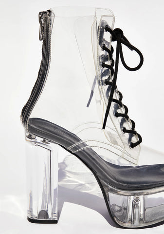 Shibuya Crossing Clear Boots