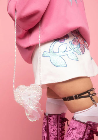 Heart On A String Beaded Purse