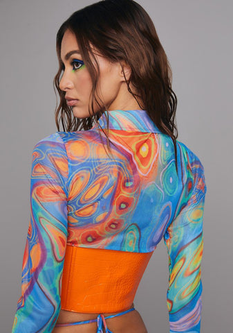 Sunset Out Of Element Underbust Corset