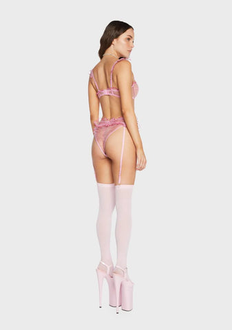 Sheer Your Location Lingerie Set