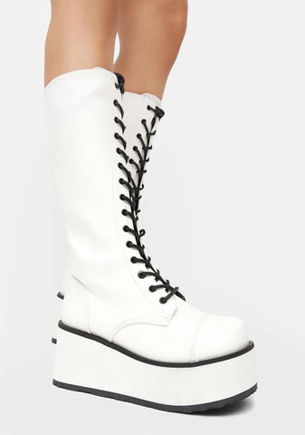 White Trashville 502 Platform Boots