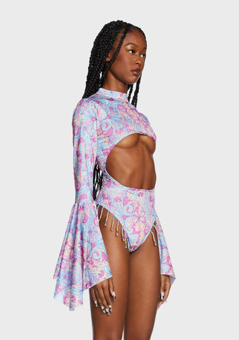 Shroom Cut-Out Bodysuit