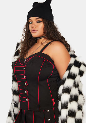 Plus Band Corset Top