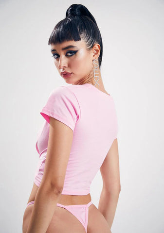 Big Tipper Baby Tee And Thong Set