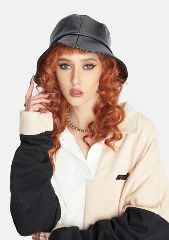 No Complaints Vegan Leather Bucket Hat
