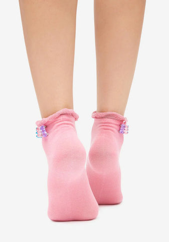 Always A Treat Ruffle Crew Socks
