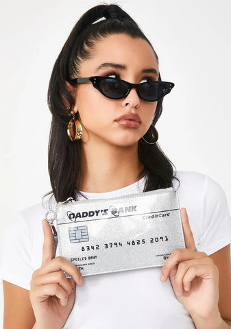 Daddy's Bank Glitter Purse