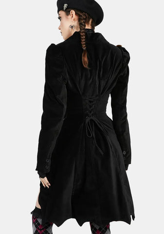 Darkest Before Dawn Velvet Coat